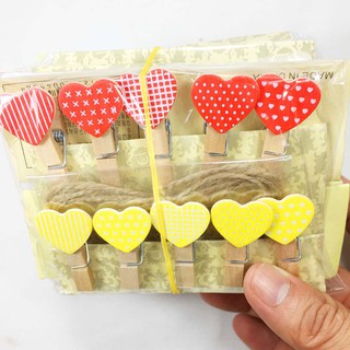 Kẹp gỗ và dây thừng treo tranh ảnh shopchoaichoai