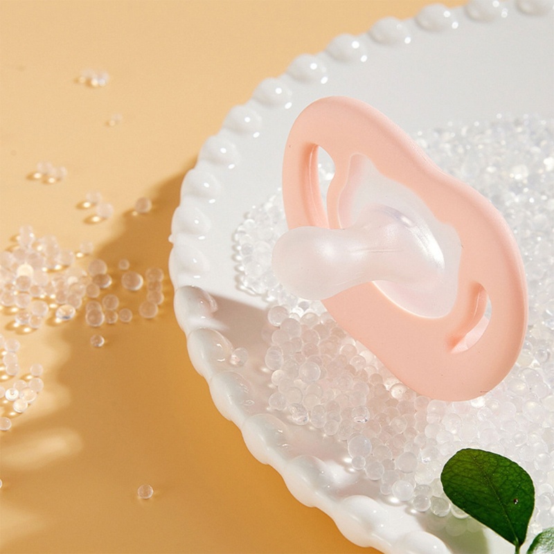Bộ Núm Ti Giả + Vỏ Bọc Bằng Silicone Đính Dây Xích Giúp Giảm Đau An Toàn Cho Bé Sơ Sinh