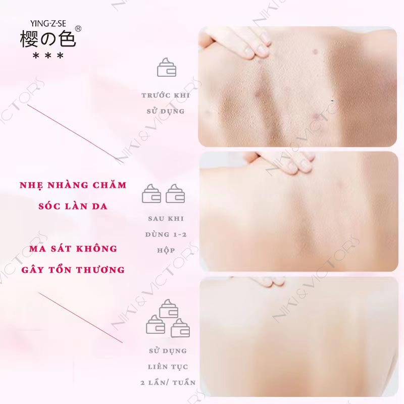 Kem Tẩy Tế Bào Chết Toàn Thân Cải Thiện Viêm Nang Lông Dưỡng Da Mịn Màng Dành Cho Mọi Loại Da Body Scrub Hương Trái Đào