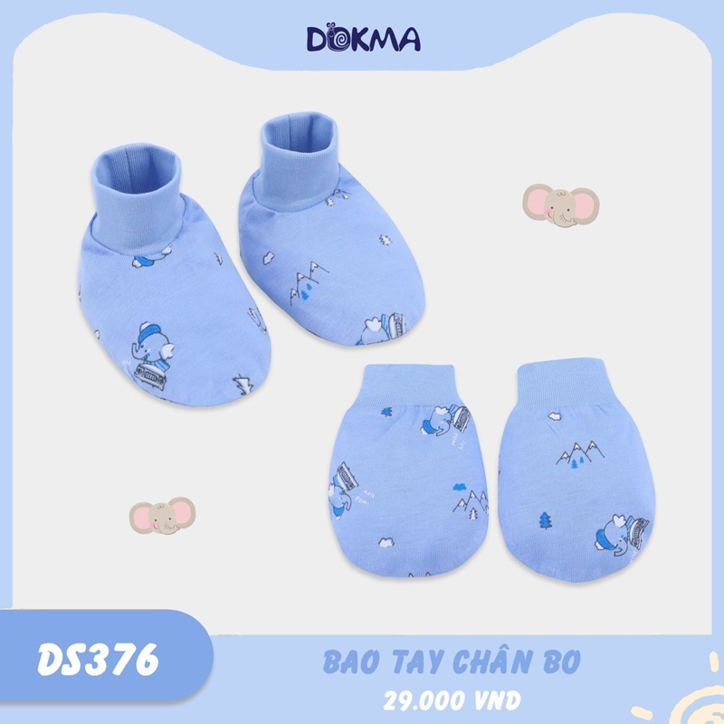 Set bao tay chân bo cho bé Dokma DS376