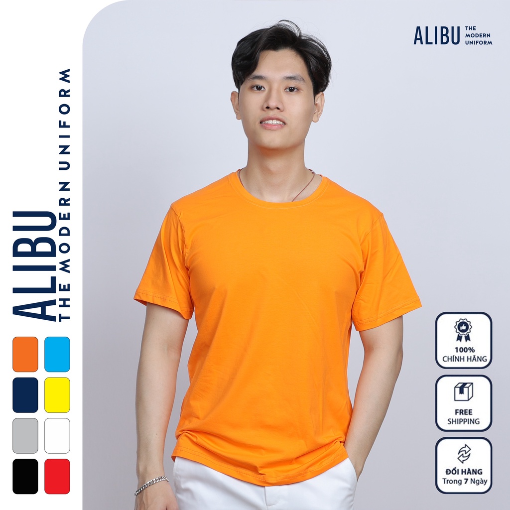 Áo thun cotton trơn co dãn 4 chiều phong cách gia đình đi biển đủ size - ALIBU