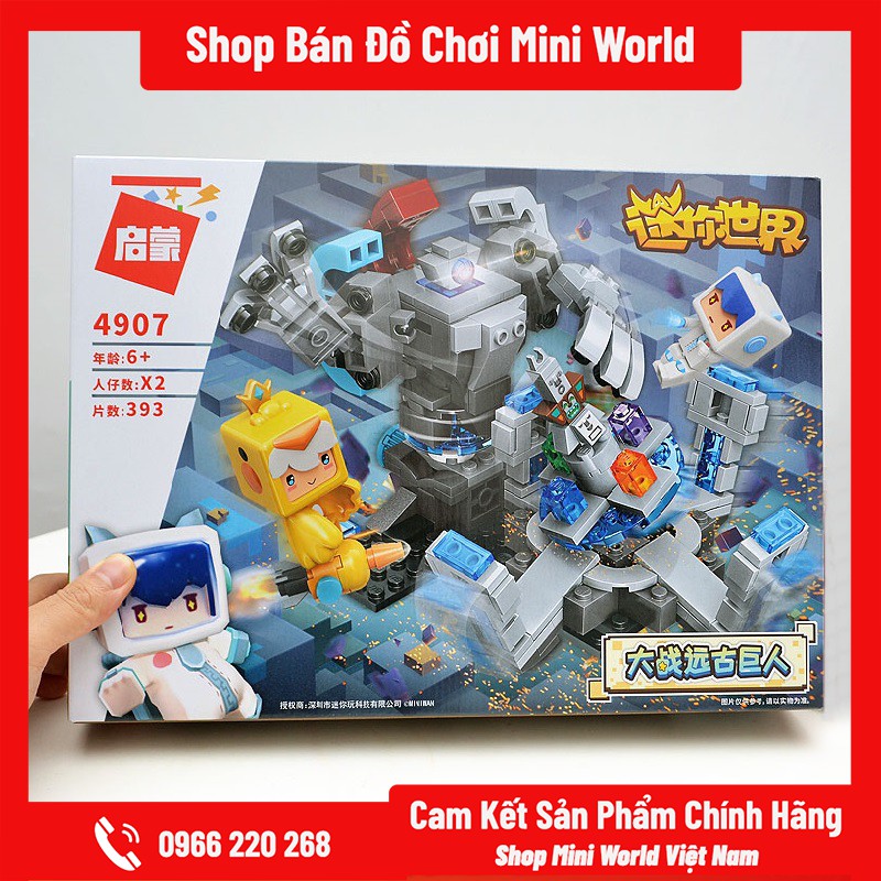 Lego Mini World Chiến Đấu Với Boss Tượng Cổ
