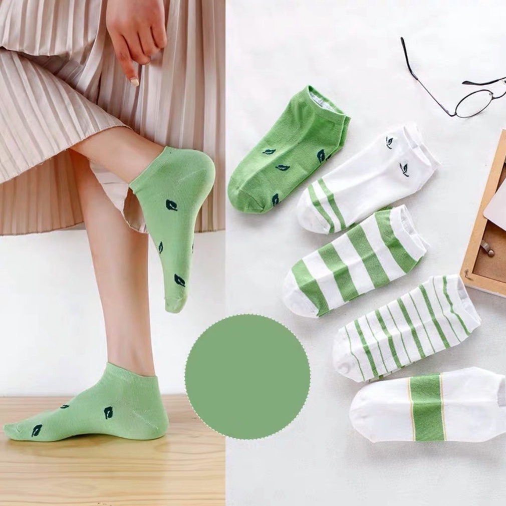 Tất nữ cổ ngắn nhún hàn quốc cao cấp cute thời trang unisex SHOESCARE T22