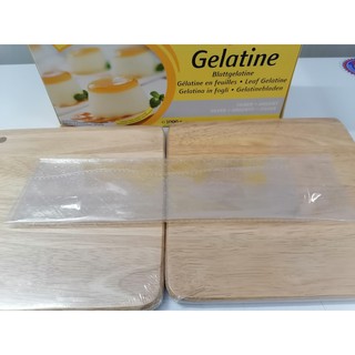 Lẻ 5 lá lá gelatin dùng cho thực phẩm germany gelita silver gelatine leaf - ảnh sản phẩm 1