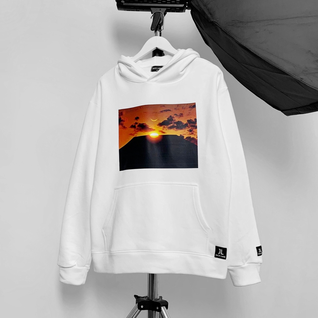 Áo Hoodie JL Oversize Sunset, JACKLANE, Áo nỉ chui đầu Unisex Jack Lane