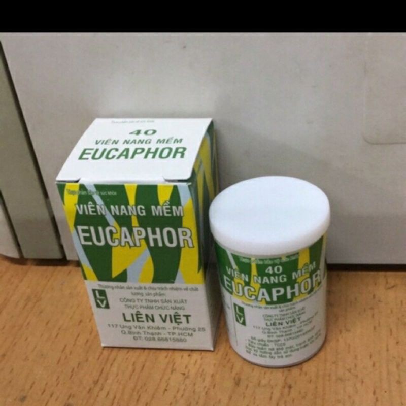 Viên uống ho EUCAPHOR ⚡ CAM KẾT CHÍNH HÃNG ⚡ Viên uống giảm ho, làm ấm đường hô hấp, thông họng hiệu quả