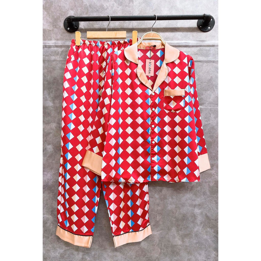 Đồ Bộ Pijama SATIN TDQD CAO CẤP - BIGSIZE FORM 80KG