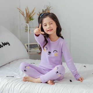 Đồ bộ thu đông hoạt hình bé gái
