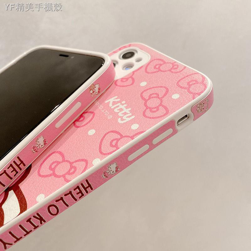 Ốp Điện Thoại Họa Tiết Mèo Hello Kitty Dễ Thương Cho Iphone 11 12 Pro Max X Xr Xs