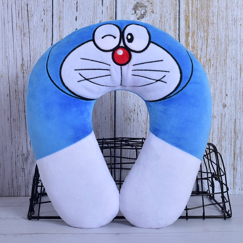 Gối kê cổ hình chữ U họa tiết hoạt hình Doraemon dễ thương