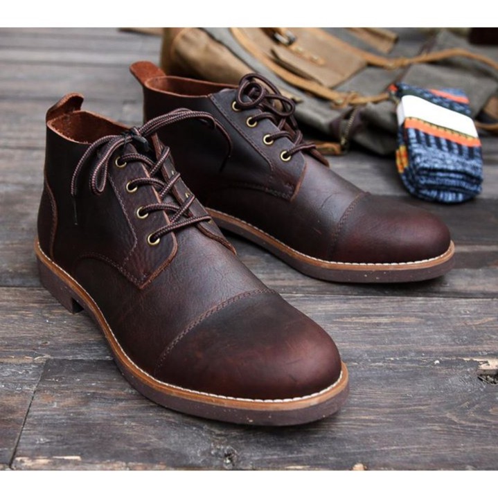 GIÀY DA NAM STEELER -CHUKKA HUNTER SÁP ƯỚT