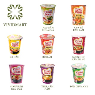 Ly lẻ MÌ LY KHOAI TÂY CUNG ĐÌNH: BÒ, GÀ, SƯỜN HEO, THỊT HẦM NẤM, MĂNG, NGŨ QUẢ, TÔM, CUA BỂ, CHUA CAY CHAY GÓI65G MICOEM