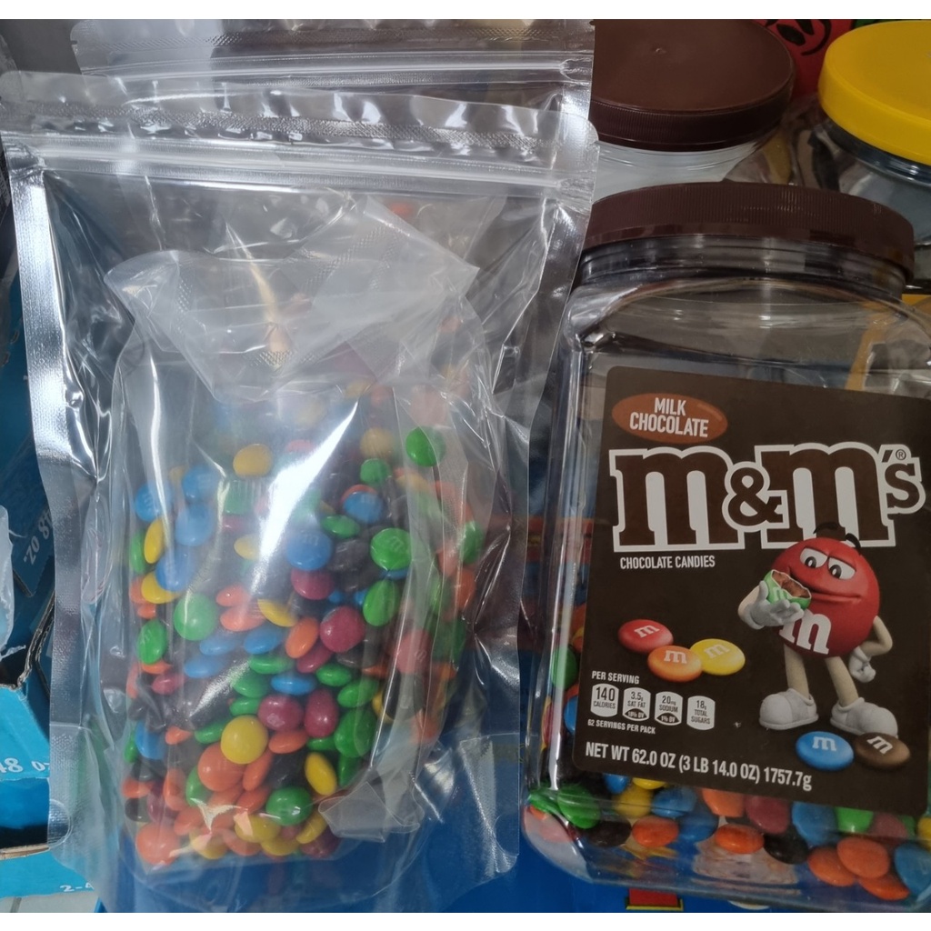 COMBO TÁCH LẺ 500G KẸO SÔ CÔ LA SỮA MILK CHOCOLATE M&M TỪ HỘP LỚN 1,757KG