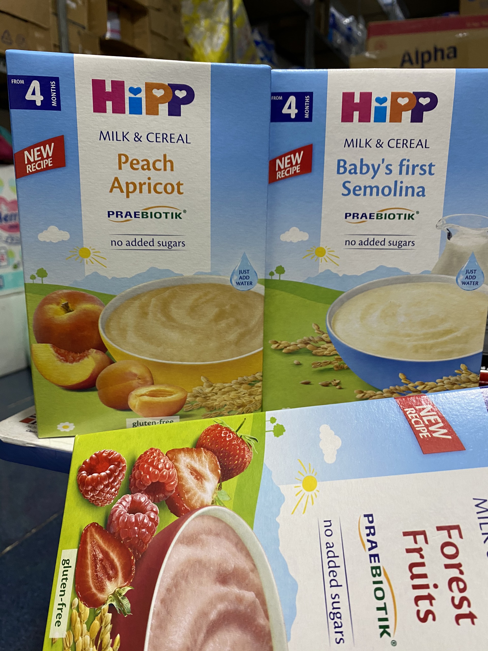 Bột Ngũ Cốc Chứa Sữa Ăn Dặm Khởi Đầu HIPP 250g (4 tháng tuổi )