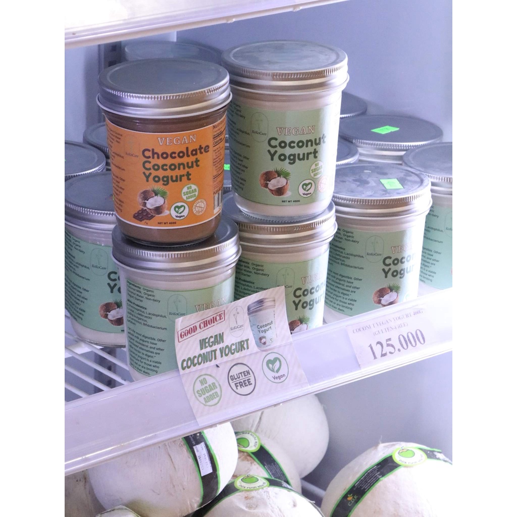 Sữa chua Dừa Thuần chay không đường ăn kiêng, giảm cân, keto - Vegan Coconut Yogurt KokoCare