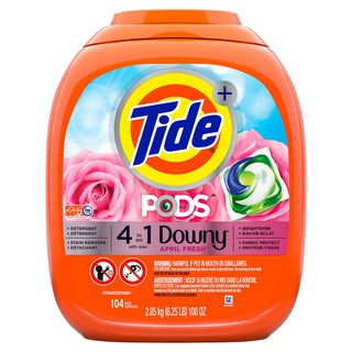 Viên giặt Tide Pods 4 trong 1 Downy - Oxi (104 viên)