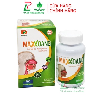 Viên uống MAXXOANG HADACO - giảm viêm mũi dị ứng, viêm xoang, các triệu chứng đau nhức do xoang thành phần hoa ngũ sắc