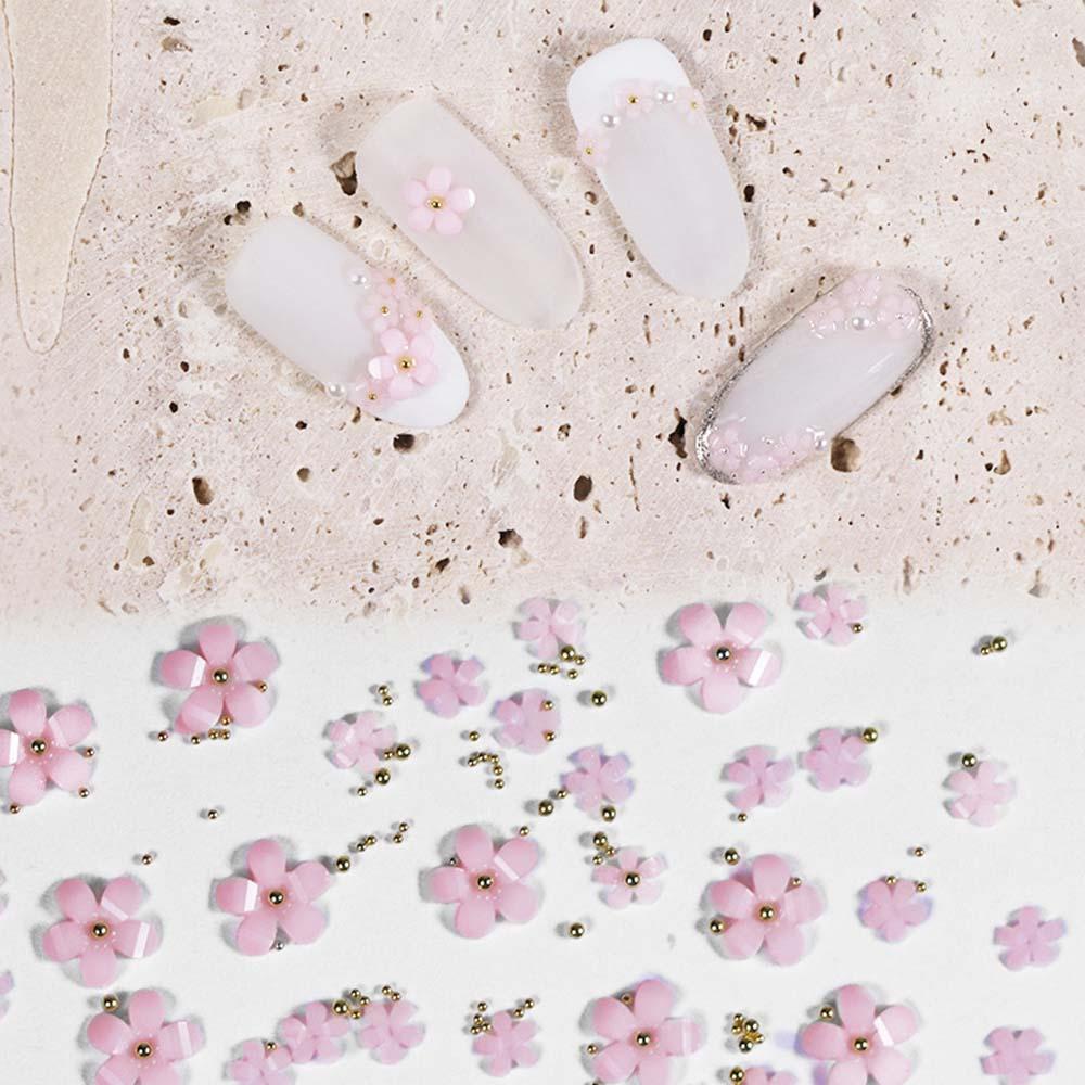 Phụ Kiện Trang Trí Móng Tay Nghệ Thuật Hình Hoa Nhỏ Bằng Nhựa Resin Ba Chiều DIY