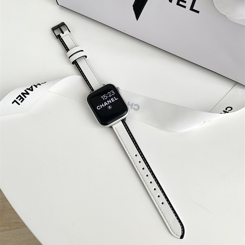 Dây Đeo Bằng Da Thật Cho Đồng Hồ Thông Minh Apple watch 44mm 45mm 41mm 40mm 42mm 38mm iWatch series 8 7 6 5 4 3 SE