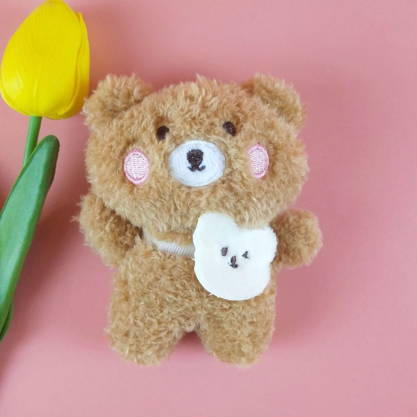 Móc khóa gấu bông mini cute IRRY móc khóa gấu treo balo thời trang dễ thương