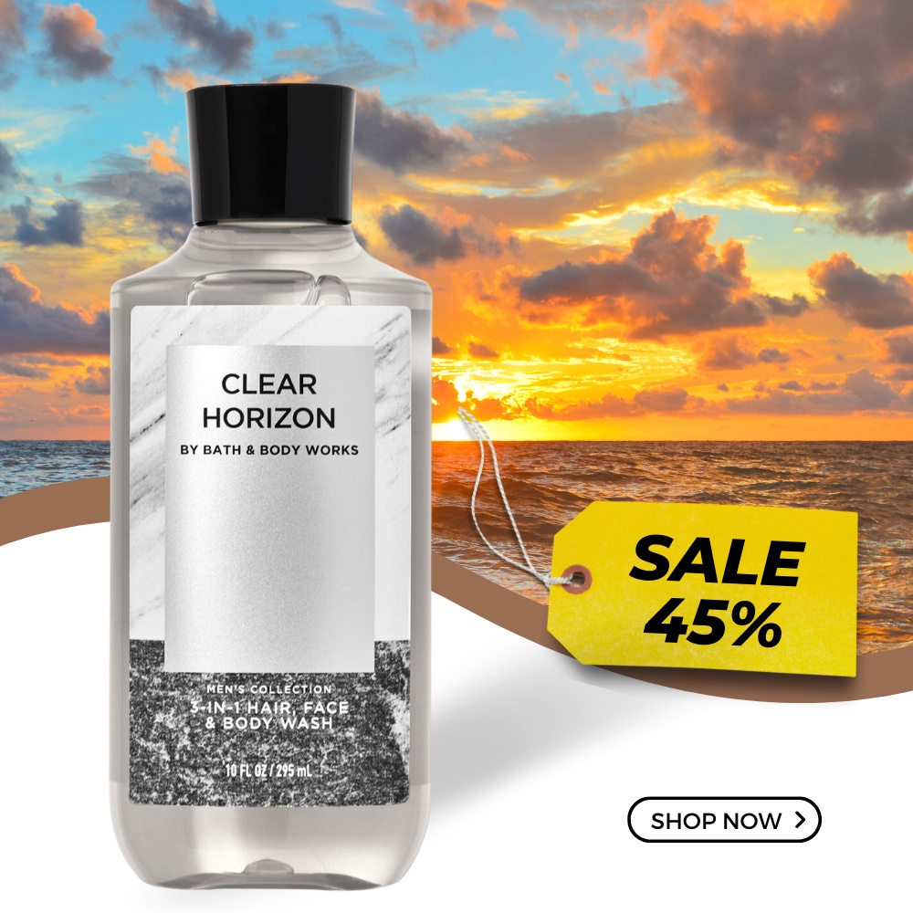 Sữa Tắm Và Gội Toàn Thân Cho Nam Bath Body Works Clear Horizon 3 in 1 Dành Cho Nam Mang Đến Làn Da Khỏe Mạnh 295ml