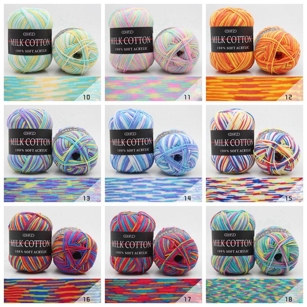 LEISURE Cuộn Len Sợi Siêu Mềm Nhiều Màu 50g