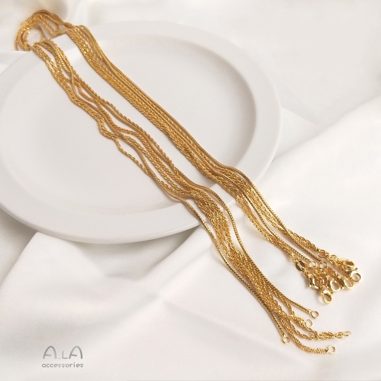 Vòng cổ Mạ Vàng 18K Dài 60cm Màu Sắc Sang Trọng