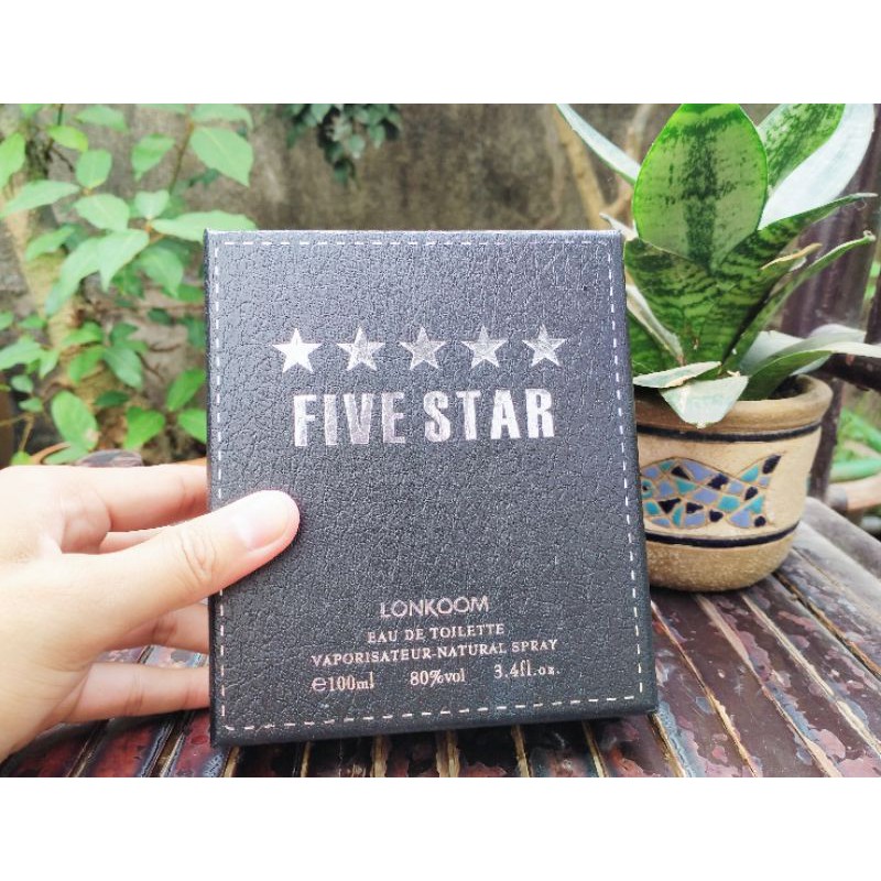 Nước hoa nam chính hãng FIVE STAR 5 SAO LONKOOM 100ml mùi hương nam tính mạnh mẽ sang trọng thơm lâu | Thế Giới Skin Care