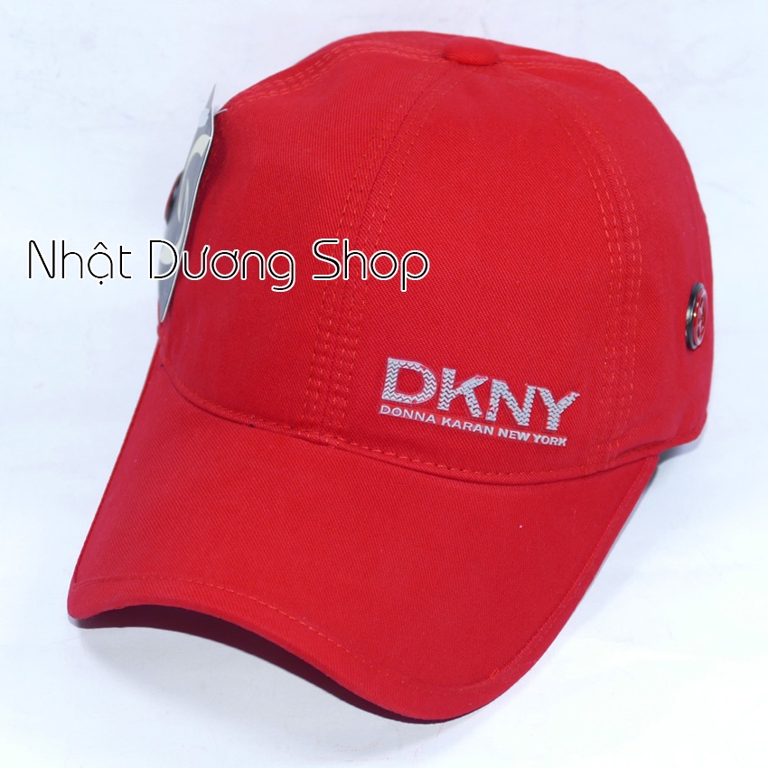 Nón vải ép chữ DKNY nổi có gai - Chất liệu vải Kaki bền chắc kết hợp với chữ ép tạo nên sự nổi bật cho người đội