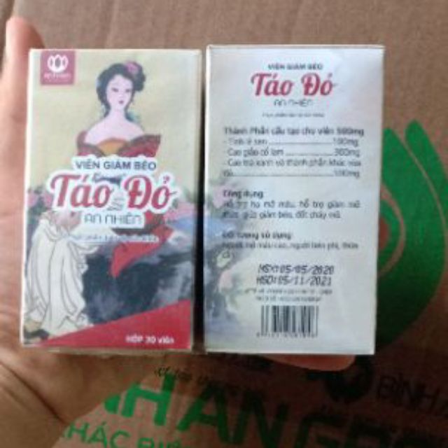 [FREE SHIP-QUÀ TẶNG] COMBO 2 LỌ VIÊN GIẢM BÉO TÁO ĐỎ AN NHIÊN