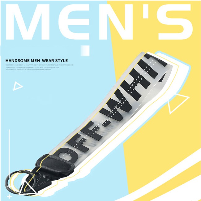 Off-white Móc Chìa Khóa Bằng Nhựa pvc Chất Lượng Cao