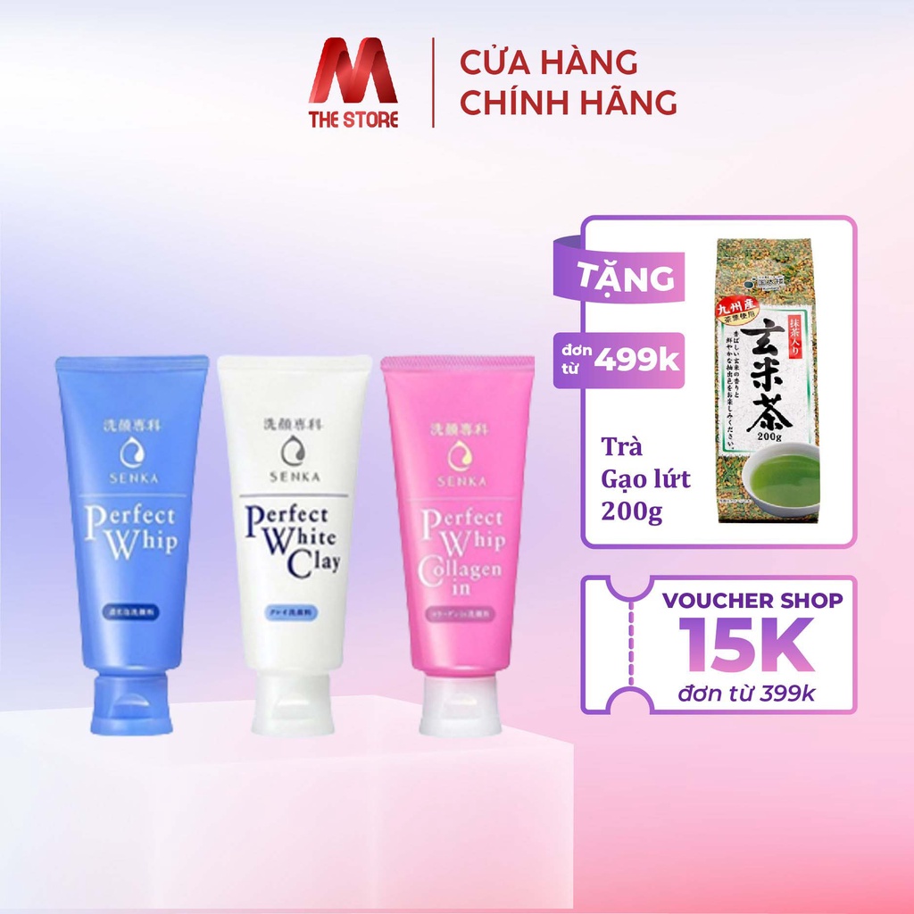 Sữa rửa mặt Senka Perfect Whip 120g