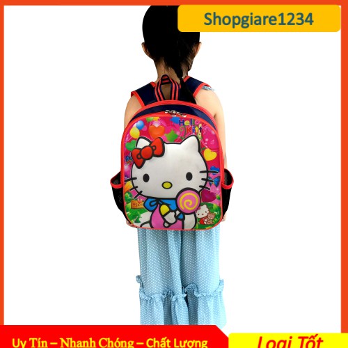 ⚡ Balo tiểu học HÌNH NỔI ''Hello Kitty&quot; và &quot;Công Chúa Disney''