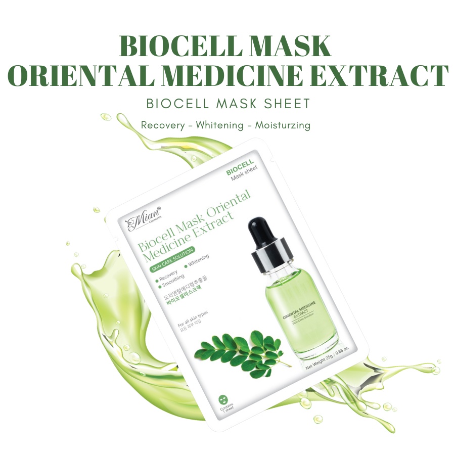 Mặt nạ Mian biocell ( Mian biocell pearl ngọc trai &amp; Mian biocell collagen ngừa lão hóa)