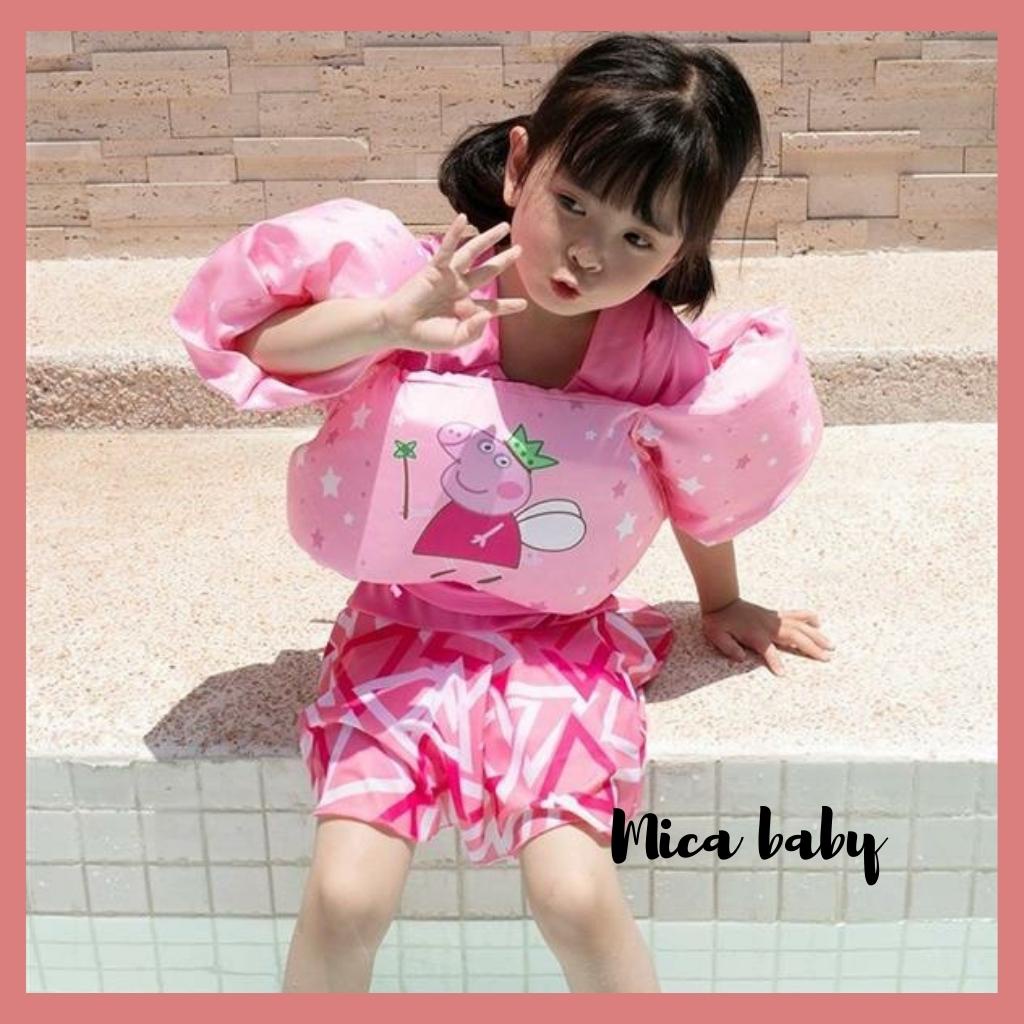 Phao bơi tay liền thân đỡ ngực cao cấp cho bé từ 2-10 tuổi Mica Baby PB08