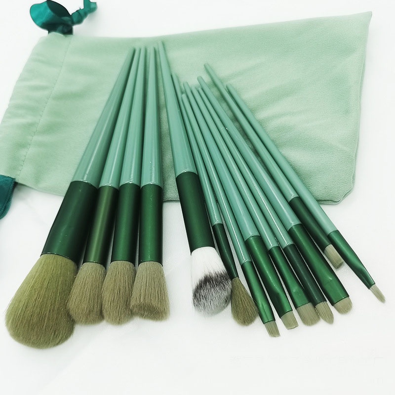 Bộ cọ trang điểm lông siêu mềm 13 cây cọ trang điểm chuyên nghiệp kèm túi vải PK986