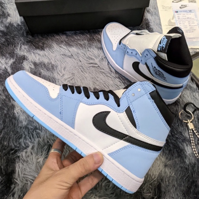 [FREE SHIP] Giày Thể Thao Jordan 1 xanh dương cao cổ, Giày JD1 nam nữ siêu hot Full Box