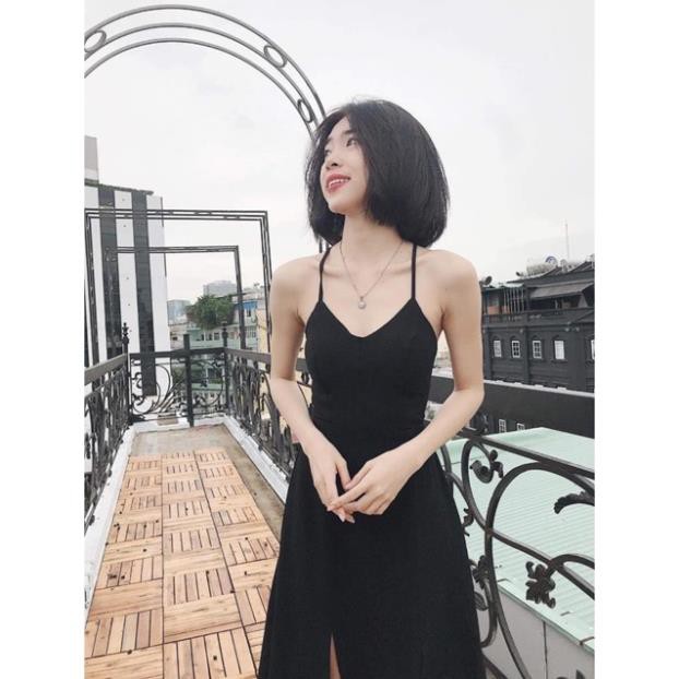 Đầm maxi đi biển cao cấp Trắng dáng dài 2S, đầm maxi xẻ tà MSP015 chất Voon dễ thương | BigBuy360 - bigbuy360.vn