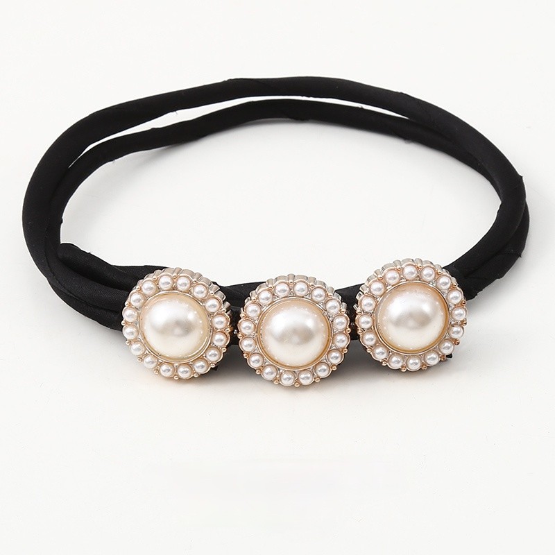 Kẹp tóc đính ngọc trai phong cách mùa hè Hàn Quốc