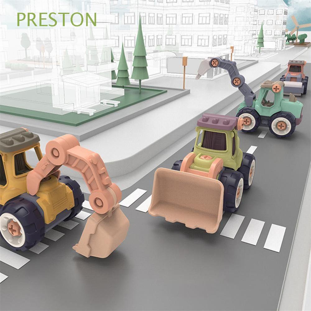 Mô hình xe công trường diy sáng tạo dành thích hợp cho bé trai kèm tua vít