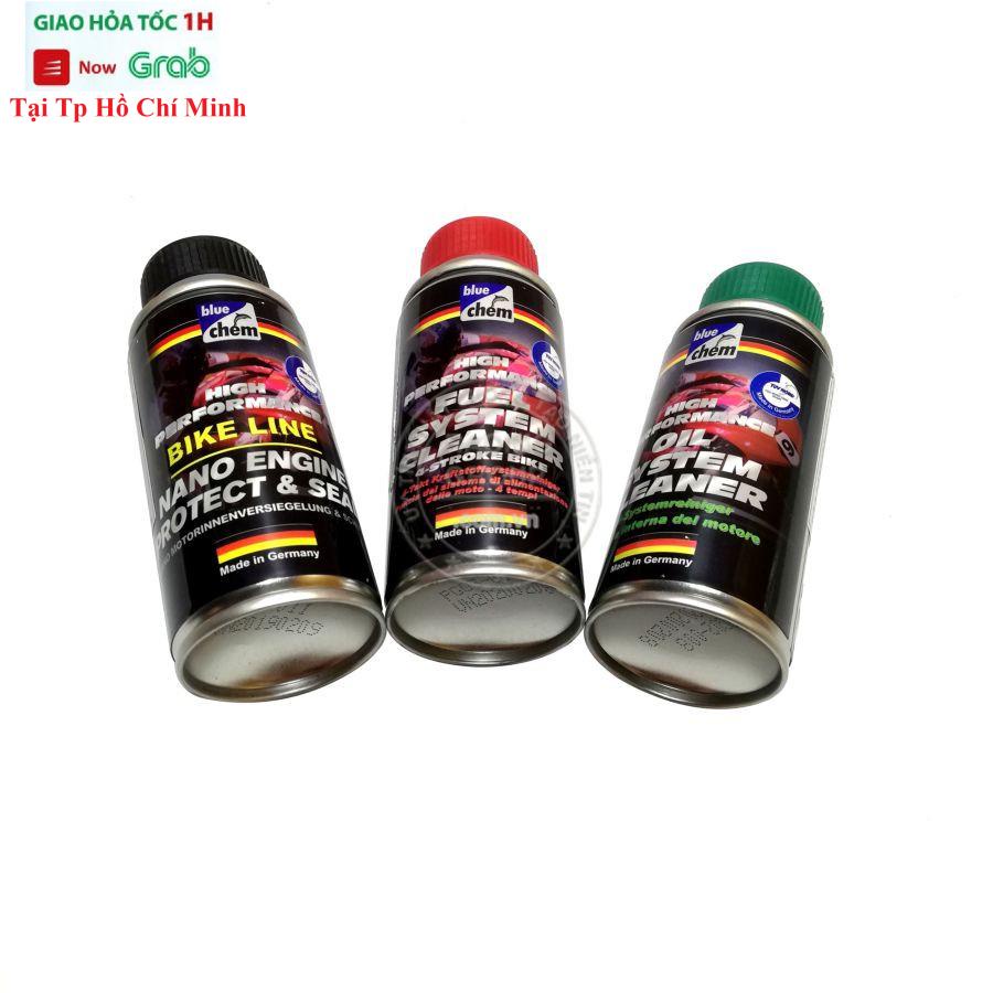 Combo 3 Chai BLUECHEM Súc động cơ, vệ sinh hệ thống xăng và Nano Bảo Vệ Động Cơ
