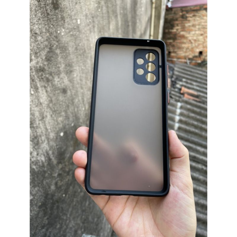 Ốp lưng nhám cho Samsug Galaxy A32 ,A32 5G, A52, A72 chống sốc, viền dẻo đen