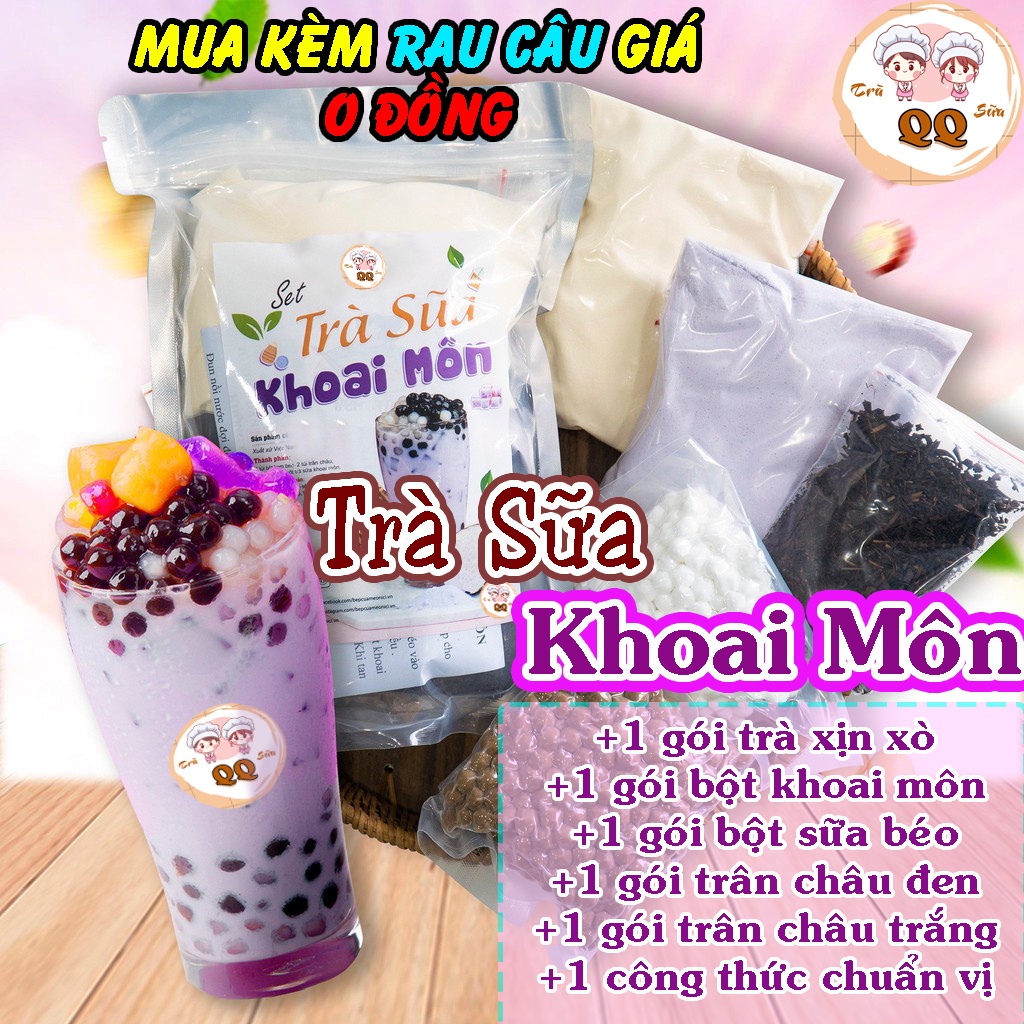 SET TRÀ TRÀ SỮA KHOAI MÔN 4-5 LÍT