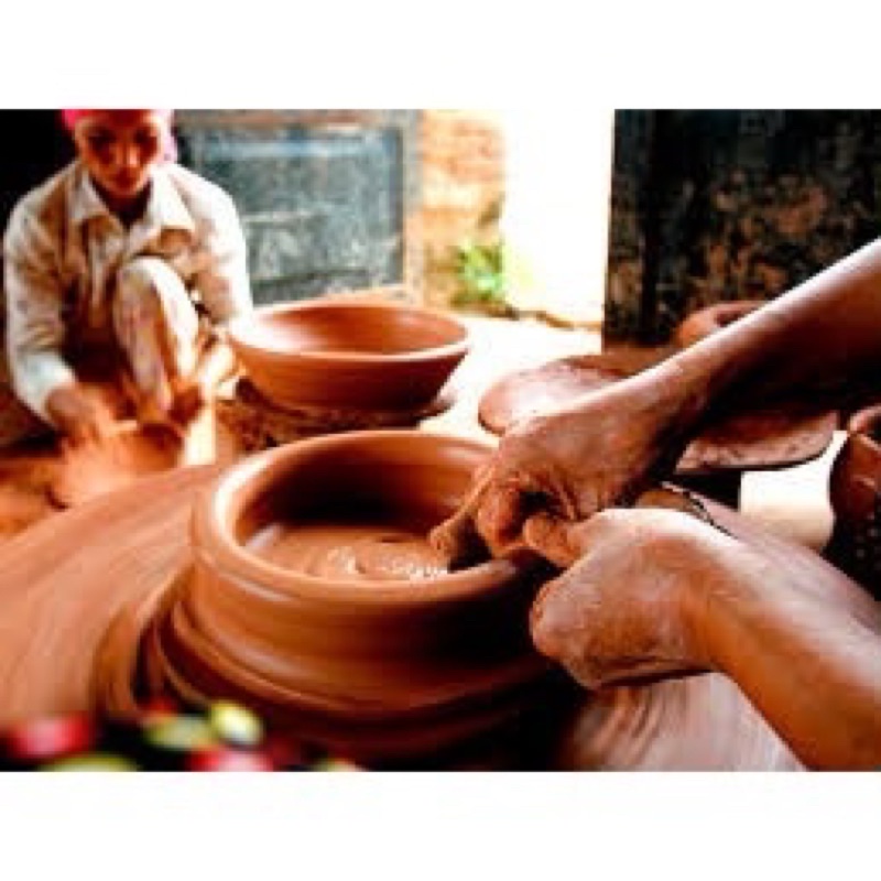 Đất Sét cao lanh nâu đỏ Bát Tràng nặn làm gốm, làm tượng, đồ trang trí