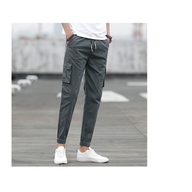 Quần jogger kaki đứng dáng túi hộp sành điệu – hàng cao cấp mới 2018