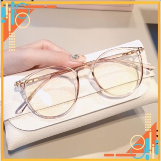 Gọng Kính Cận Tròn Nhựa Dẻo Hàn Quốc kèm hộp đựng kính - Gọng Kính Mắt Tròn Thời Trang 2020 nhiều màu FERADO