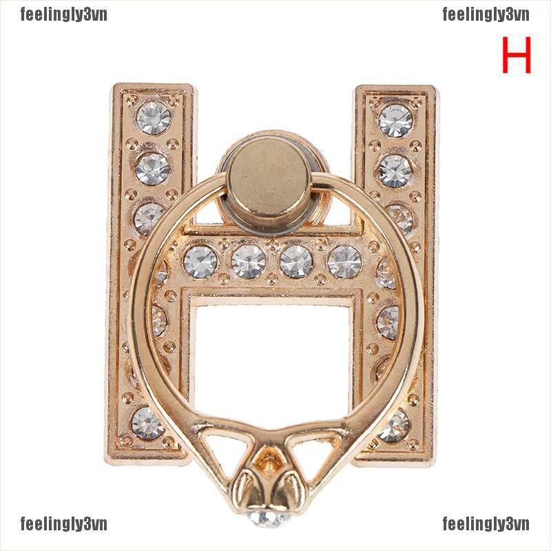 ❤ADA❤ Diamond metal letter finger ring smartphone stand holder mobile phone holder TO