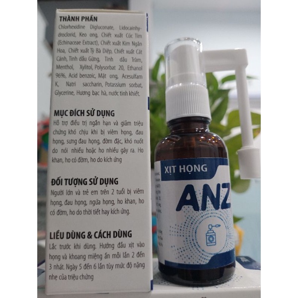 Xịt họng ANZ ( 30ml)