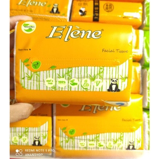 Giấy ăn, giấy lụa rút tre Elene gói 100 tờ 3 lớp