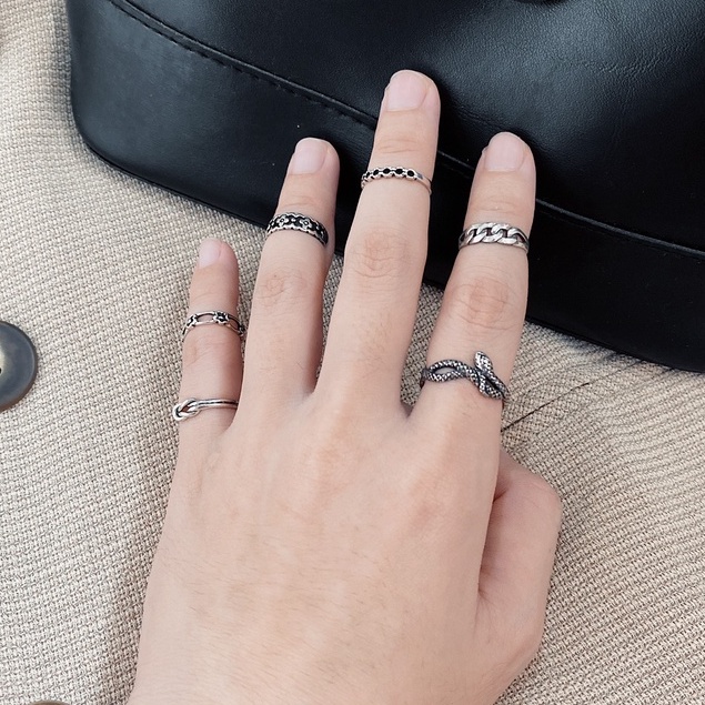 Nhẫn Ngón Út-Ngón Chân Bạc 925-KaT Jewelry-Đan Lưới Cá Tính